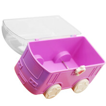 Lovely Toys Förvaringshållare Bilformad Transparent Låda För Leksaker