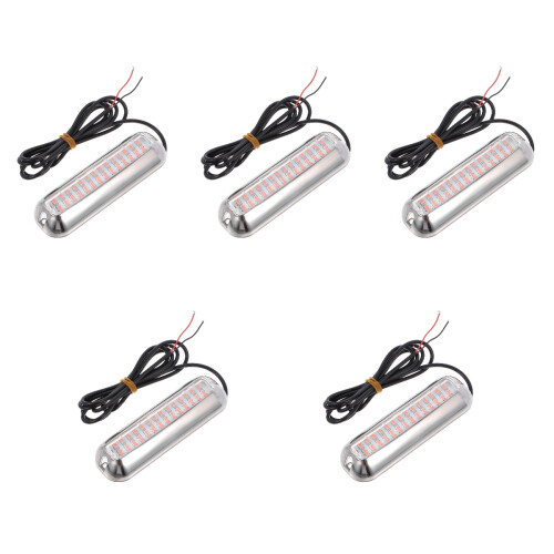 5Pcs LED Underwater Båtljus Vattentät Rostfritt 2
