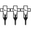 3Pcs Metallcross Trädgårdspåle Järnpåle 4