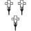 3Pcs Metallcross Trädgårdspåle Järnpåle 3