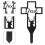 3Pcs Metallcross Trädgårdspåle Järnpåle 10