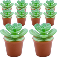 10pcs mini plant models bonsai figurines for mini house decor