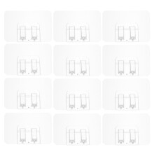 50 Pcs Adhesiva Krokklamrar Flerändamåls Vägghängen Ljushängen