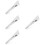 4St Silver Slipsklämma, Tie Clip För Bröllop Business 7