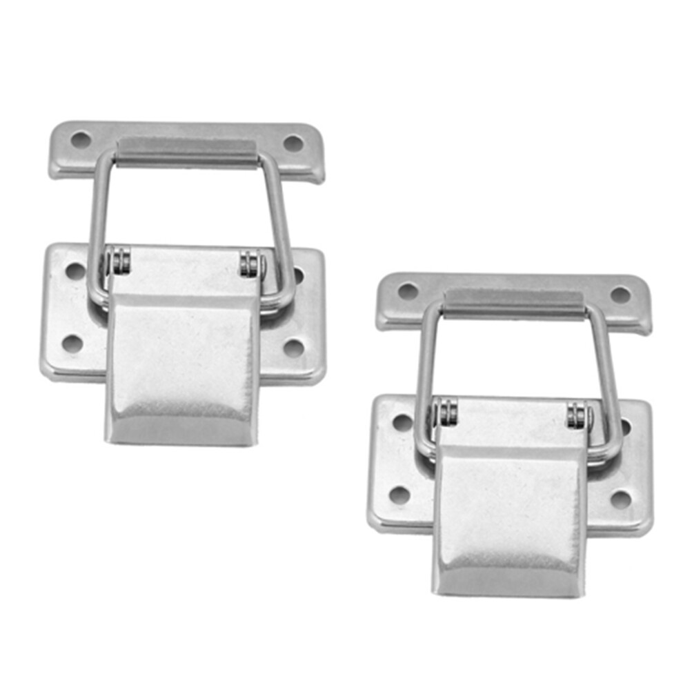 Premium Stainless Steel Cabinet Lock 2Pcs Spring Loaded Toggle Latch Hardware 4991363320569