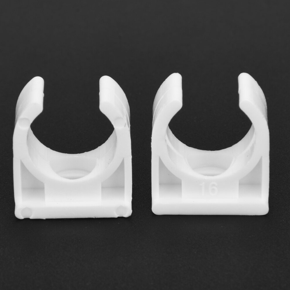20Pcs 16Mm U Shaped Ppr Pipe Clamps With Screws For Water & Gas Pipes 8411363321831