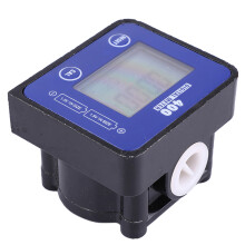High Accuracy 1/2" Fuel Flow Meter - Blue LCD for Lubricants