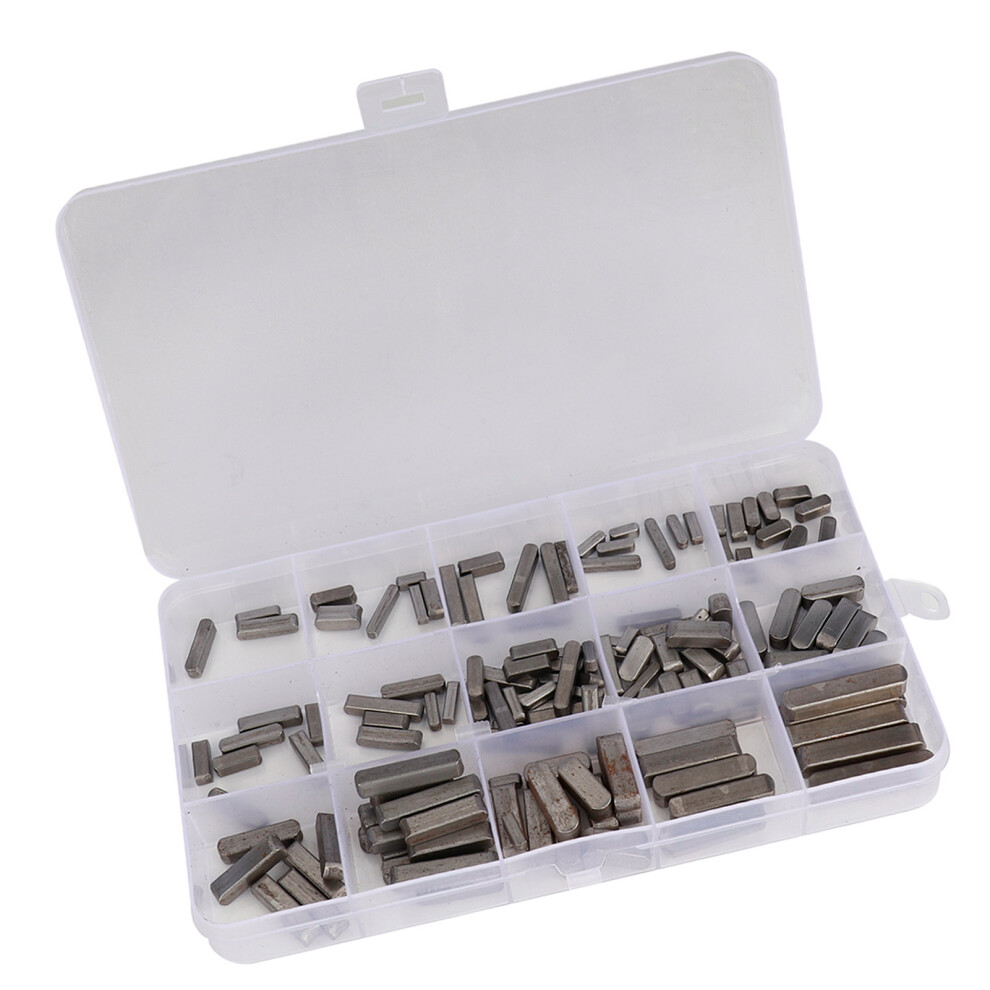 Parallel Drive Shaft Key 140Pcs Round Ended Feather Key Durable Steel 8731363322967