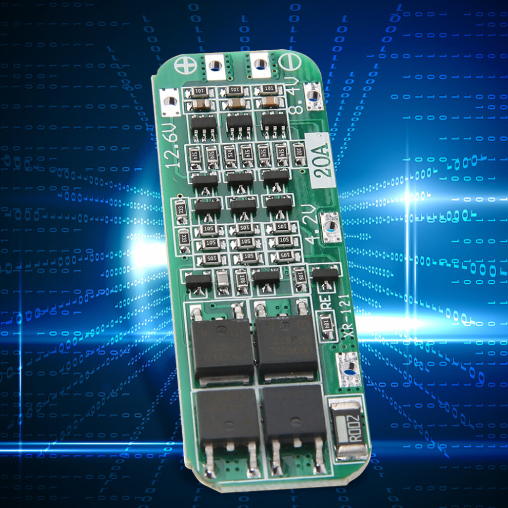 Lithium Battery Protection Board 3S 12.6V 20A With Auto Recovery 7631363322329