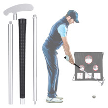 3-Section Left/Right Hand Golf Putter Set, 85.5cm Indoor Training Club