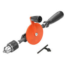 Mini 3/8" Hand Crank Manual Drill for Wood Plastic Portable and Easy to Use