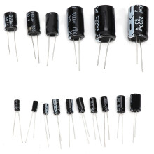 Durable 150PCS 50V Electrolytic Capacitors 1uF to 2200uF Variety Pack