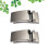 6 Stycken Herrars Legering Bältespännar Automatisk Spänne (Silver) 10