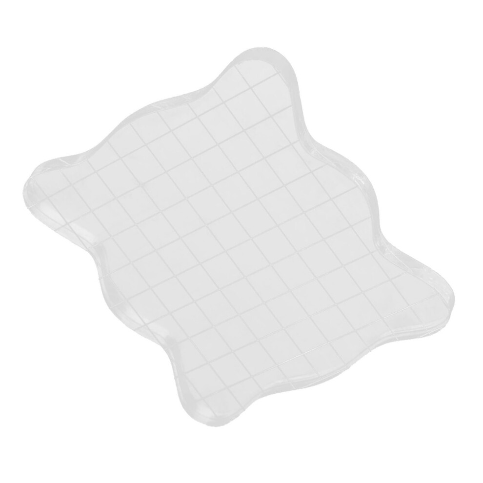 7.5X7.5cm Acrylic Stamp Block With Grid For Scrapbooking & Card Making 9431363323672