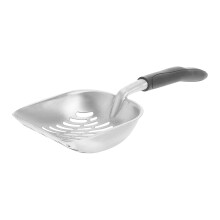 Long Handle Pet Litter Scooper Hållbar Metall Sift Skovel Blå