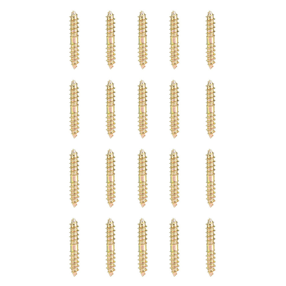 Set Of 20Pcs 5Mm X 30Mm Dowel Screws For Furniture And Woodworking Projects 8711363328138