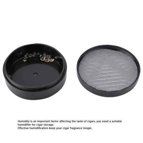 Plastic Round Humidifier for Optimal Cigar Storage 50 Cigars 68%-72% 2