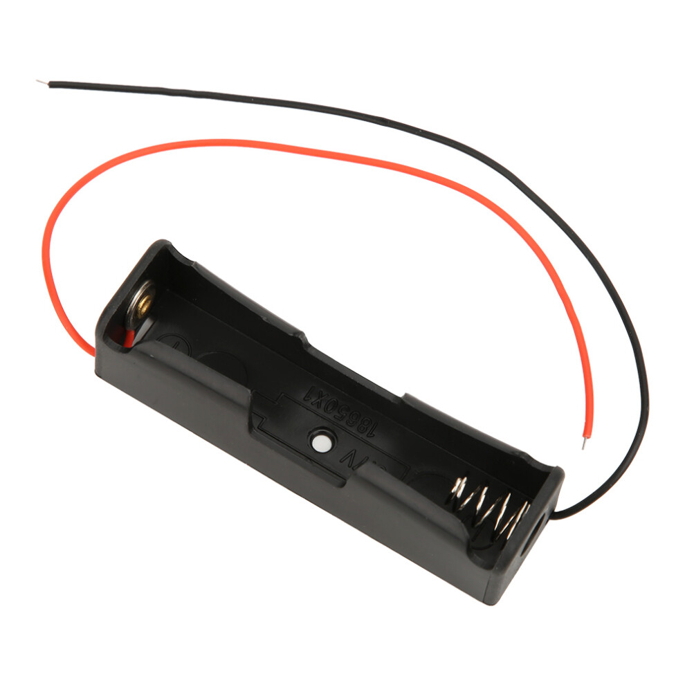10 Pack 18650 Battery Holder Case With Lead Wires Black Single Slot 8751363330038