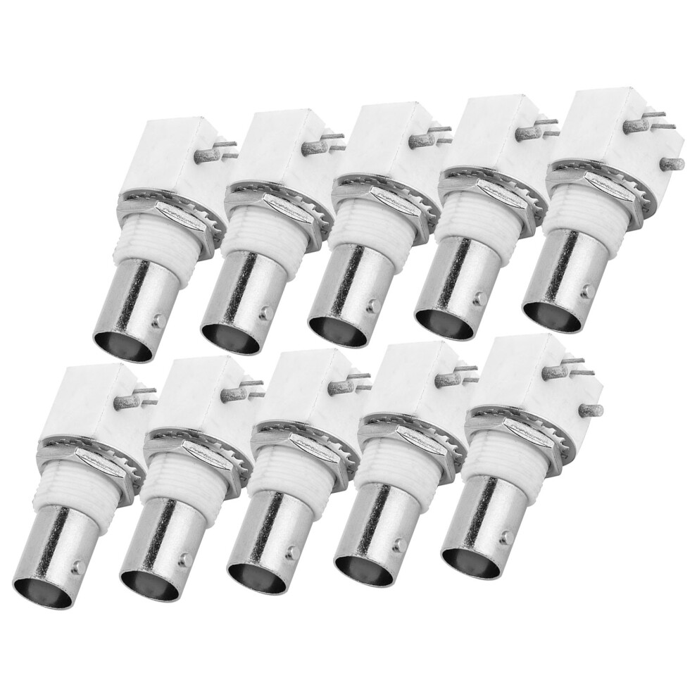 2P 90 Degree Bncq9 Pcb Connector Board Adapter For Cctv Systems White 7891363330582