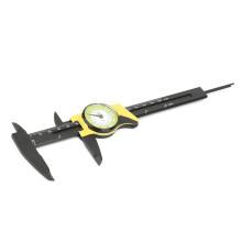 0-150mm Plastic Vernier Caliper Ruler Gauge Yellow Dial Accurate Measure Tool