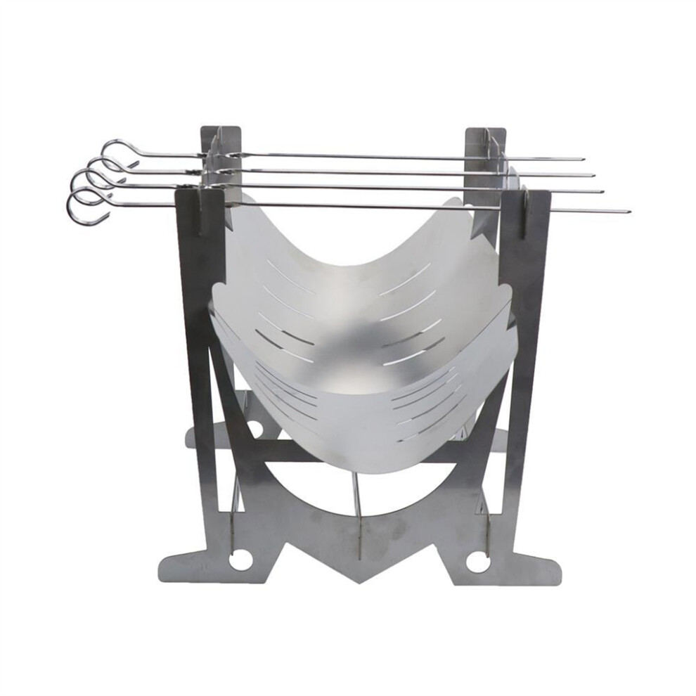 Portable Burning Stove Bushcraft BBQ Grill Grilling Rack Equipment-image-OPC-PN656WF-NEW