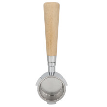 Portafiltro sin fondo de 51 mm, accesorio de acero inoxidable para espresso que mejora la calidad de extracción para uso doméstico y de oficina,