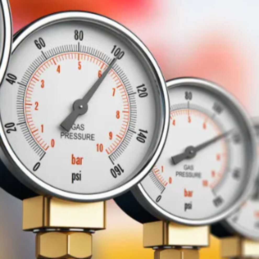 50Mm Brass Thread Pressure Gauge 0-20Bar 0-300 Psi For Fuel Air Oil Water 8411363329035