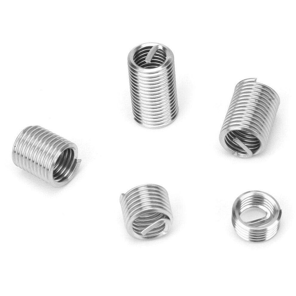 Stainless Steel Coiled Wire Inserts M8x1.25 For Screws & Fasteners 80Pcs Pack 4681363325786