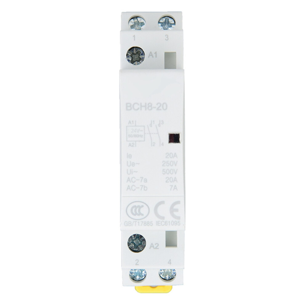 Compact 2P 20A Ac Contactor 1No 1Nc 24V For Din Rail Mounting 4941363325712
