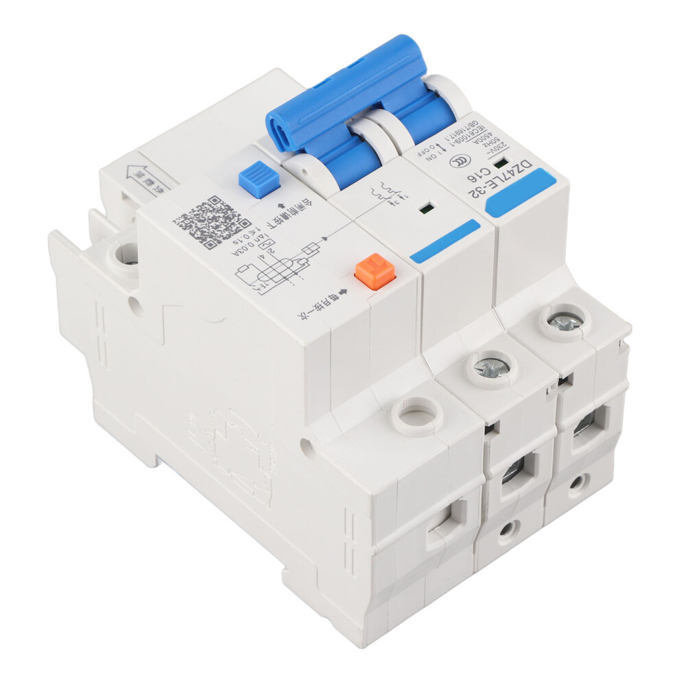 Residual Current Circuit Breaker Dz47le 32 2P+2 C16 16A Leakage Relay 6941363328438