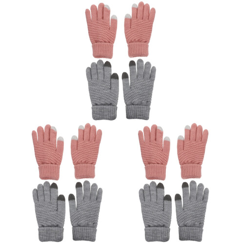 6 Par Vinter Sport Dam Vindtät Termisk Touchscreen Handskar 2