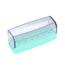 AutoClavable Dental Bur Case 18 Holes Green Cleaning Box Holder Tool S015C