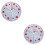 2Pcs Christmas Tree Skirts Grey Material Decorative Mat with Stitching 6