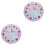 2Pcs Christmas Tree Skirts Grey Material Decorative Mat with Stitching 3
