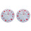 2Pcs Christmas Tree Skirts Grey Material Decorative Mat with Stitching 2