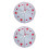 2Pcs Christmas Tree Skirts Grey Material Decorative Mat with Stitching 5