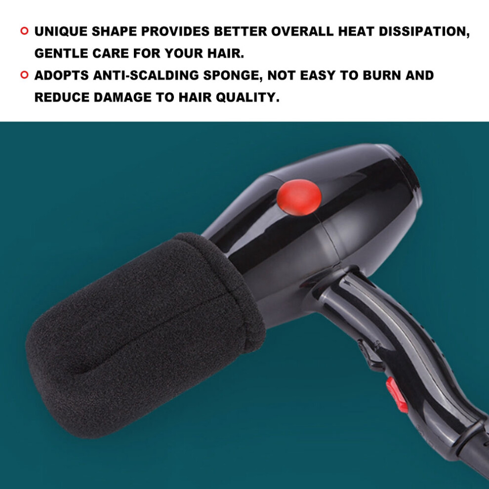 Flexible Wind Shield for Blow Dryers with Heat Resistant Sponge