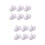 12 Pcs Hareformiga Skrivbordsstöd För Bestick Chopsticks (Vit) 7