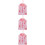 3 Stycken Japansk Kärleksbönepåse Rosa 9