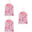 3 Stycken Japansk Kärleksbönepåse Rosa 8