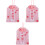 3 Stycken Japansk Kärleksbönepåse Rosa 4