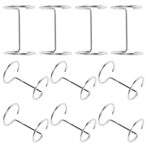 10Pcs Akryl Skylthållare Klick Ring Meny Ställ