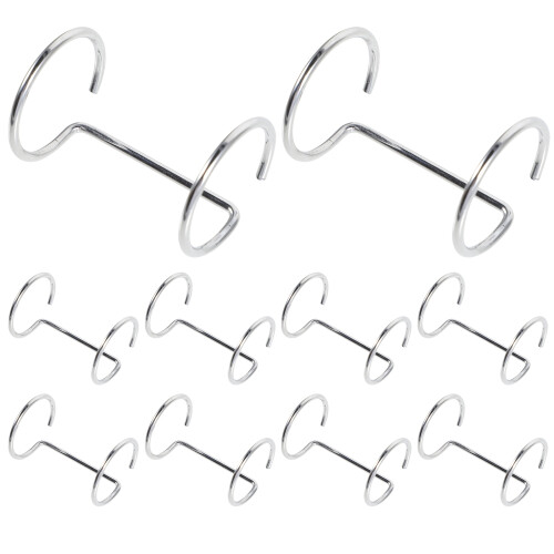 10Pcs Akryl Skylthållare Klick Ring Meny Ställ 1