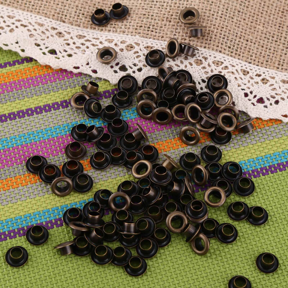 100Pcs Eyelets With Iron Washers For Crafts Clothing And Bags 4Mm 4641363332986