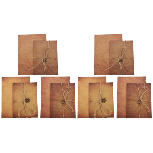 6 Set Retro Skrivpapper Och , Vintagemodell, välsignelsekuvert 2