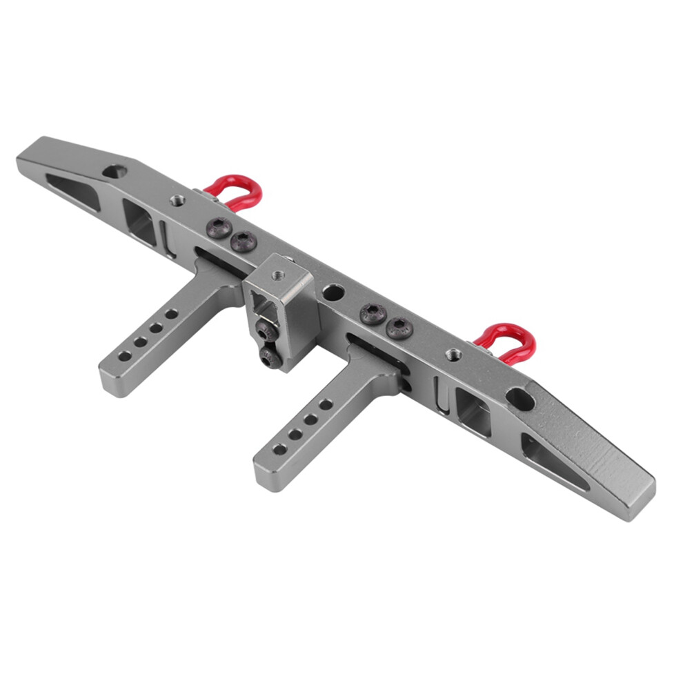 Aluminium Rear Bumper For Rc Trx-4, Titanium Durable Cnc Craftsmanship Gray 8121363332927