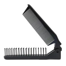 Portable Folding Pocket Comb Compact Travel Hair Brush Lightweight Foldable Hair Brush For Children And Adults Black