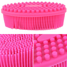Silicone Baby Bath Brush Rose Red - Sensory Massage & Tactility Training