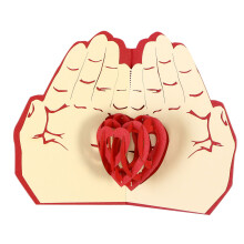 3Pcs 3D I Handen Handgjord Kirigami Papperskonst För Mors Dag