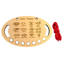 Wood Knot Trainer Board Knot Tying Training Learn To Tie 12 Knotting Methods For Beginners Kids And Adults Camping